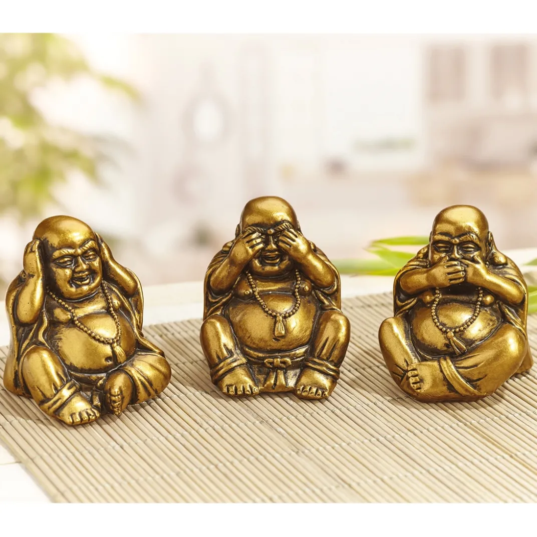 Décorations-Tempsl 3 bouddhas sérénité