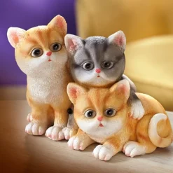 Décorations-Tempsl 3 chatons détecteur mouvements