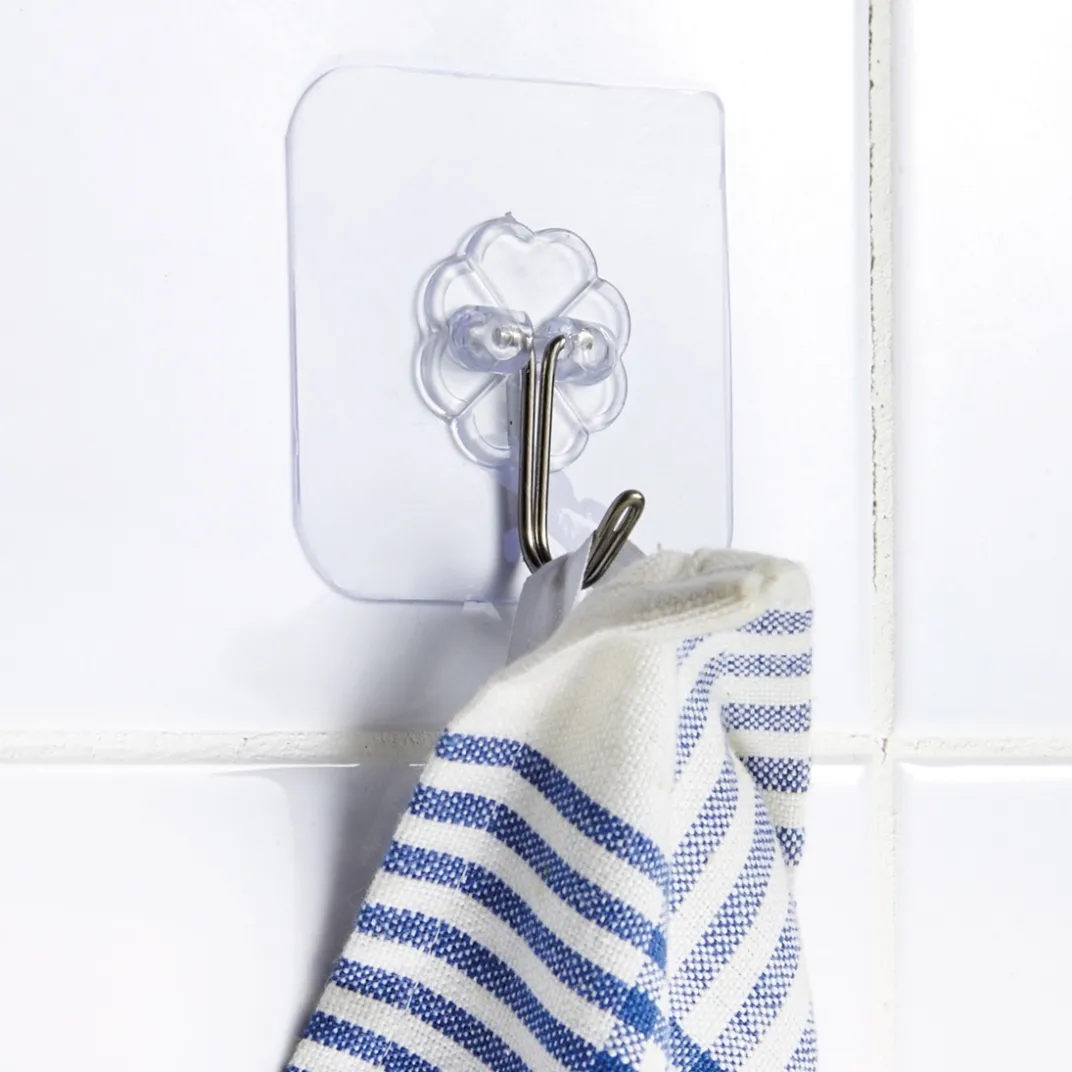 Organisation Et Entretien|Salle De Bain Et Hygiène-Tempsl 10 crochets acier inoxydable