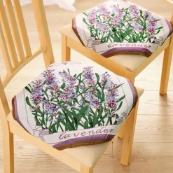 Décorations-Tempsl 2 galettes de chaise lavande