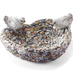 Décorations Jardin Et Extérieur-Tempsl Abreuvoir oiseaux cœur