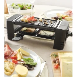 Petit Électroménager-Tempsl Appareil à raclette duo ou plusieurs connectables