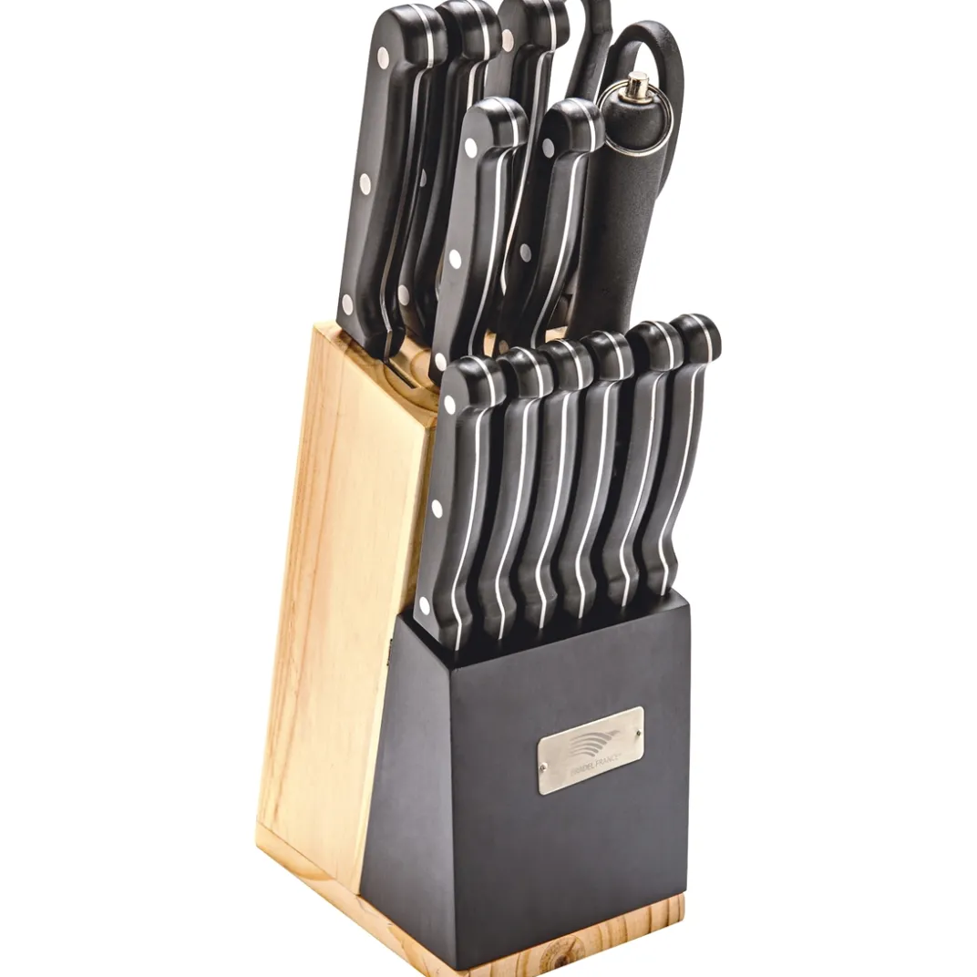 Découpe|Art De La Table-Tempsl Bloc de couteaux 15 pièces Pradel France ®