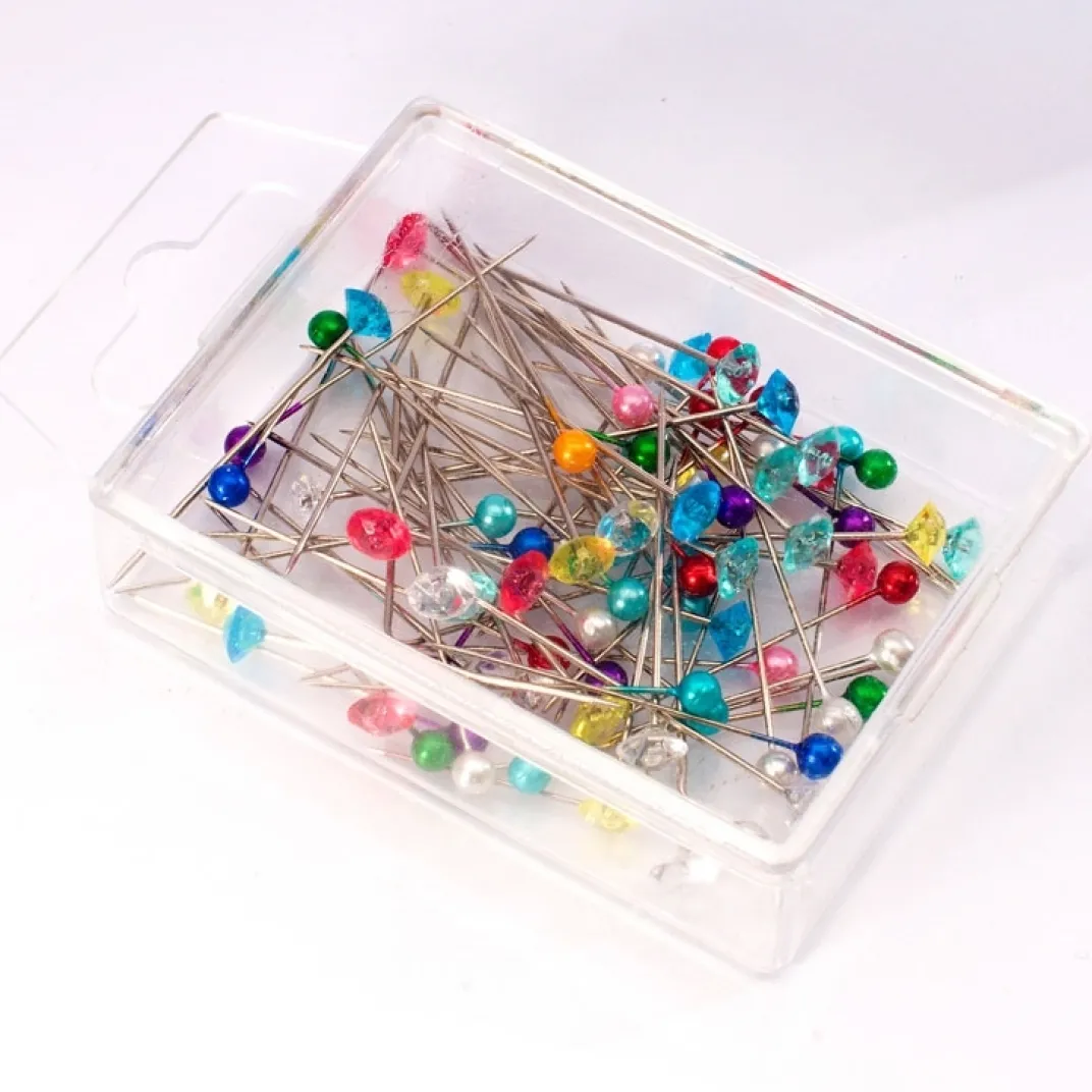 Mercerie-Tempsl Boîte 80 épingles fantaisie