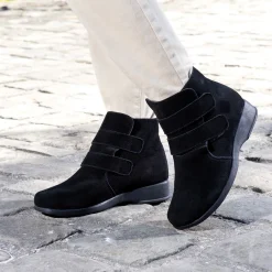 Chaussures, Chaussons Et Accessoires-Tempsl Bottines "Camille" Rouge ou Noir