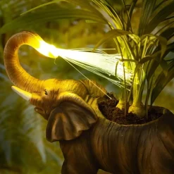 Décorations-Tempsl Cache-pot lumineux éléphant