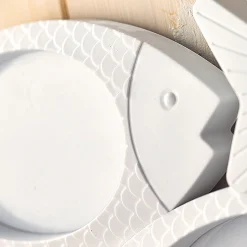 Décorations-Tempsl Cadre photos poissons blanc