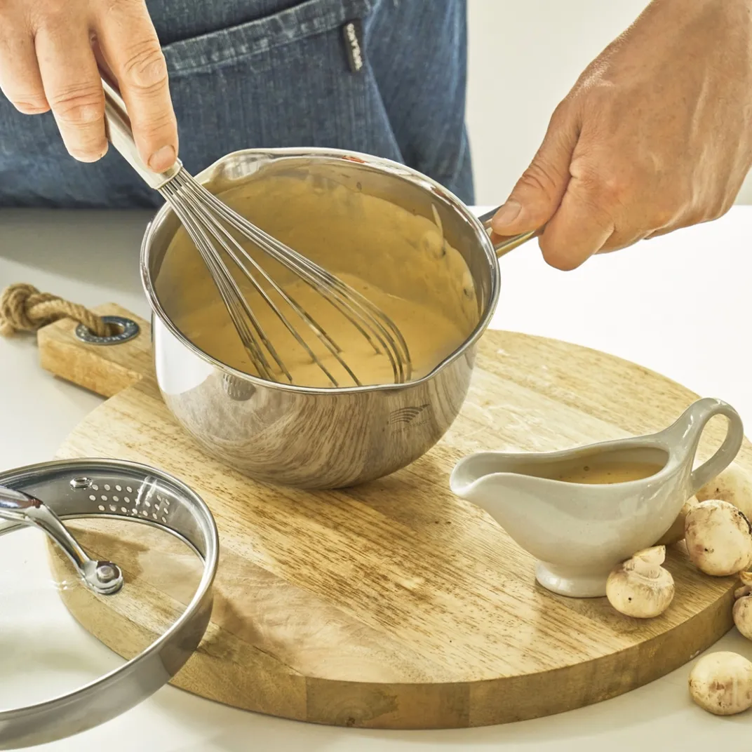 Cuisson Et Accessoires-Tempsl Casserole-saucière couvercle passoire Pradel France ®