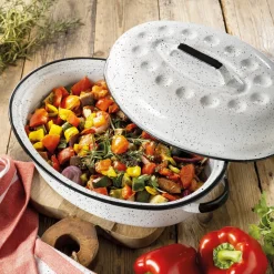Cuisson Et Accessoires-Tempsl Cocotte Roaster blanc ou noir