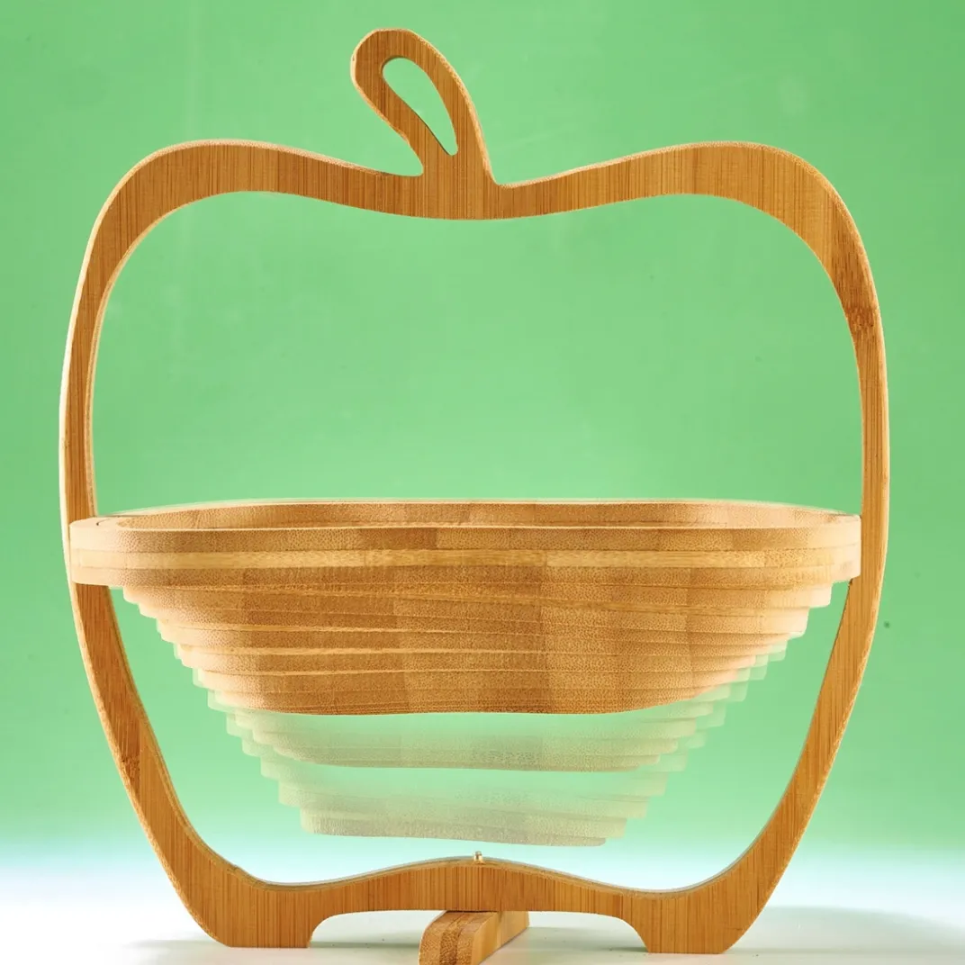 Organisation Et Entretien-Tempsl Corbeille de fruits dessous de plat bambou