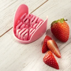 Accessoires Pâtisserie Et Confiture|Ustensiles De Cuisine Malins-Tempsl Coupe-fraises 3 en 1