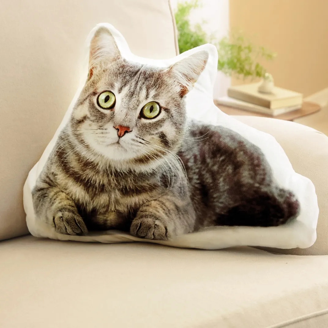 Décorations-Tempsl Coussin forme de chat