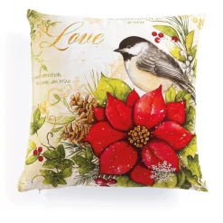 Décorations Intérieures Noël|Décorations-Tempsl Coussin oiseau ou sapin de Noël