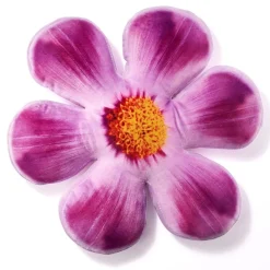 Décorations-Tempsl Coussin réhausseur de chaise fleur violet