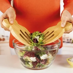 Décorations Cuisine|Art De La Table-Tempsl Couverts à salade bambou