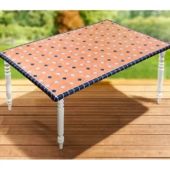 Art De La Table-Tempsl Couvre-table mosaïque Ronde ou Rectangulaire