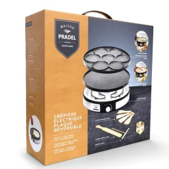 Petit Électroménager-Tempsl Crêpière électrique réversible Pradel France ®