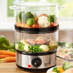 Petit Électroménager-Tempsl Cuiseur vapeur électrique