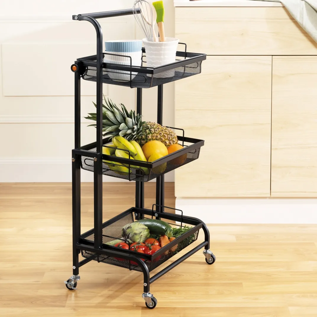 Organisation Et Entretien|Décorations Cuisine-Tempsl Desserte 3 tiroirs