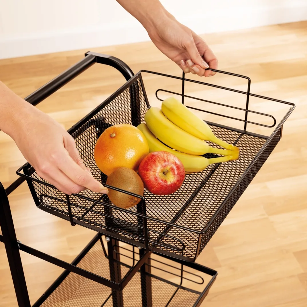 Organisation Et Entretien|Décorations Cuisine-Tempsl Desserte 3 tiroirs