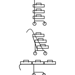 Organisation Et Entretien|Décorations Cuisine-Tempsl Desserte 3 tiroirs
