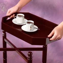 Décorations|Petits Meubles-Tempsl Desserte roulante double plateau