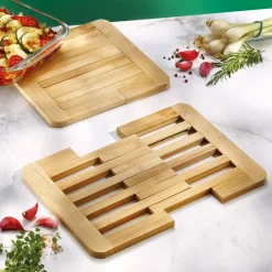 Décorations Cuisine|Art De La Table-Tempsl Dessous de plat extensible bambou
