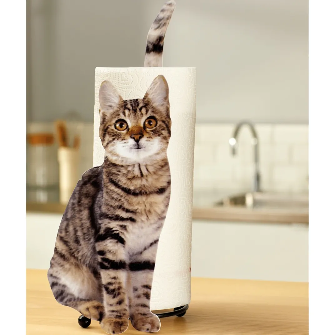 Décorations Cuisine|Art De La Table-Tempsl Dérouleur chat tigré