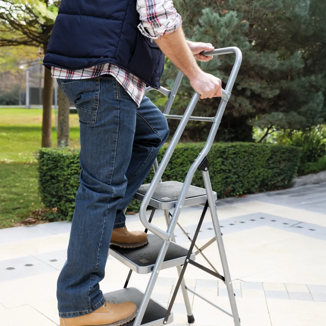 Accessoires Bricolage Et Astuces-Tempsl Escabeau 3 marches