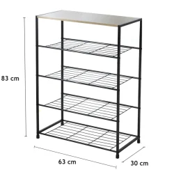 Décorations|Petits Meubles-Tempsl Etagère à chaussures 5 niveaux