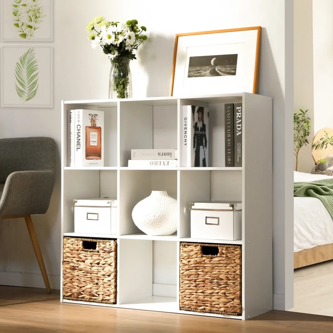 Décorations|Petits Meubles-Tempsl Etagère de rangement 9 cases