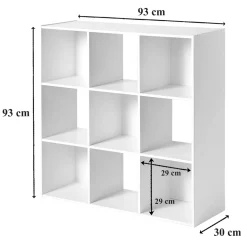 Décorations|Petits Meubles-Tempsl Etagère de rangement 9 cases