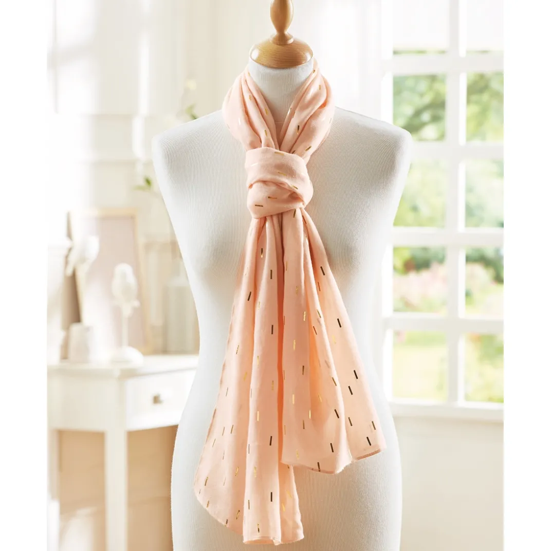 Sacs, Bijoux Et Accessoires-Tempsl Etole foulard rose poudré