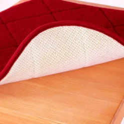 Décorations-Tempsl Galettes de chaise à mémoire de forme bordeaux