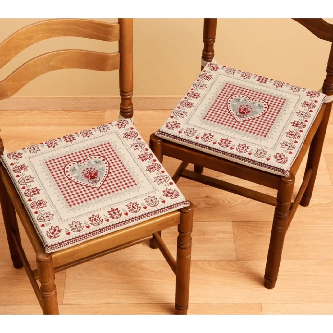 Décorations-Tempsl Galettes de chaises gobelin : Lot de 2 ou 4