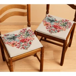 Décorations-Tempsl Galettes de chaises gobelin : Lot de 2 ou 4