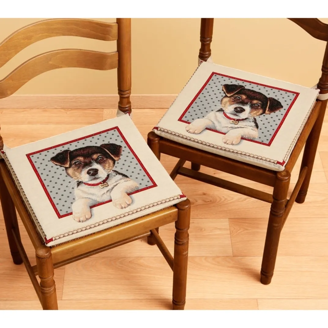 Décorations-Tempsl Galettes de chaises gobelin : Lot de 2 ou 4
