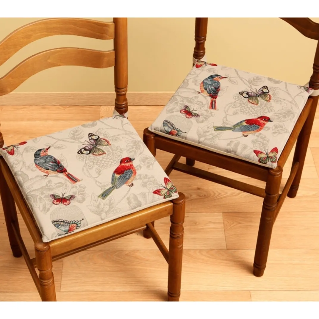 Décorations-Tempsl Galettes de chaises gobelin : Lot de 2 ou 4