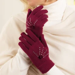 Sacs, Bijoux Et Accessoires-Tempsl Gants fantaisie rouge