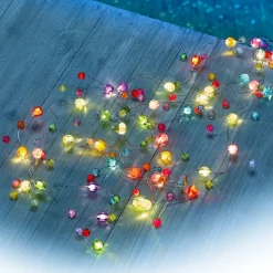 Décorations Intérieures Noël|Décorations-Tempsl Guirlande LED multicolore