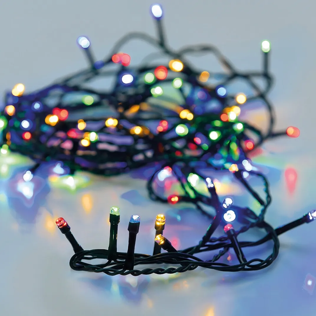 Décorations Intérieures Noël|Décorations Extérieures Noël-Tempsl Guirlande solaire 100 LED