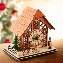 Décorations Intérieures Noël|Décorations-Tempsl Horloge chalet