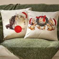 Décorations Intérieures Noël|Décorations-Tempsl Housse de coussins Noël