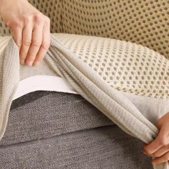 Décorations-Tempsl Housse élastiquée Romance Beige ou Bordeaux