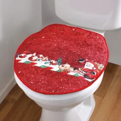 Salle De Bain Et Hygiène-Tempsl Housse Noël abattant WC