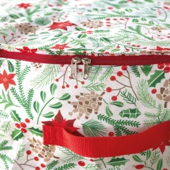 Décorations Intérieures Noël|Emballages Cadeaux-Tempsl Housse rangement couronne de Noël