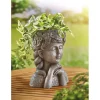 Décorations Jardin Et Extérieur-Tempsl Jeune fille porte plante