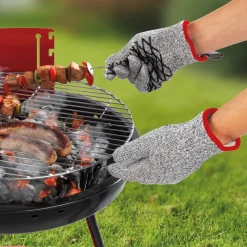 Cuisson Et Accessoires|Découpe-Tempsl La paire de gants 2 en 1 anti-coupure et anti-brûlure