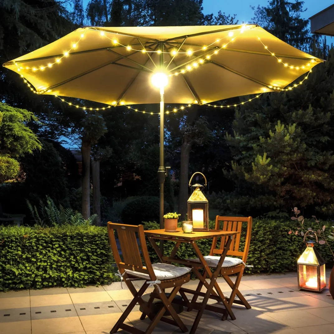 Décorations Jardin Et Extérieur-Tempsl Lampe et guirlande ajustable nomade