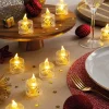 Décorations Intérieures Noël|Décorations-Tempsl Lot de 12 bougies LED